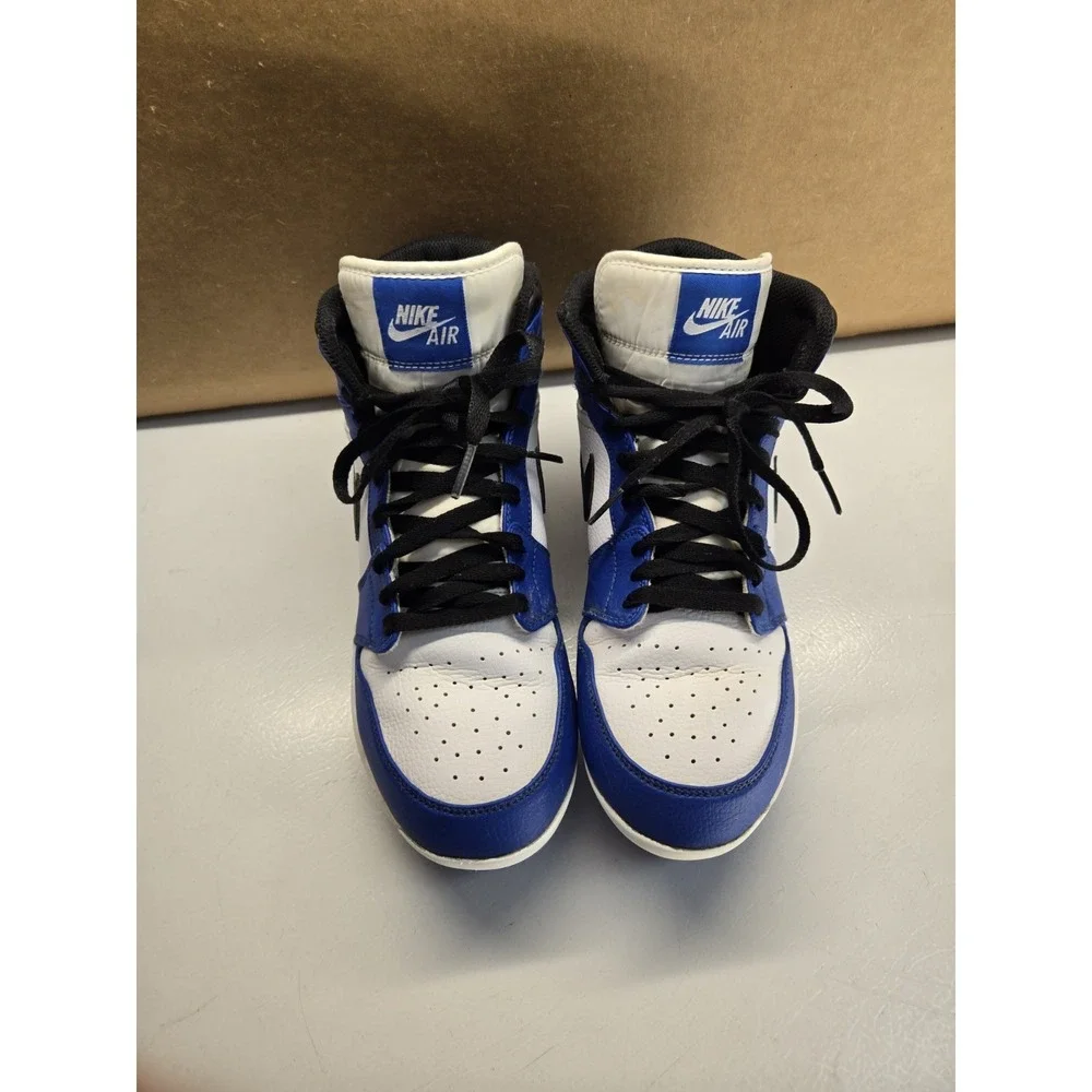 Air Jordan 1 Retro MCS Baseball Cleats Blue Black White Mens 9 AV5354-411
